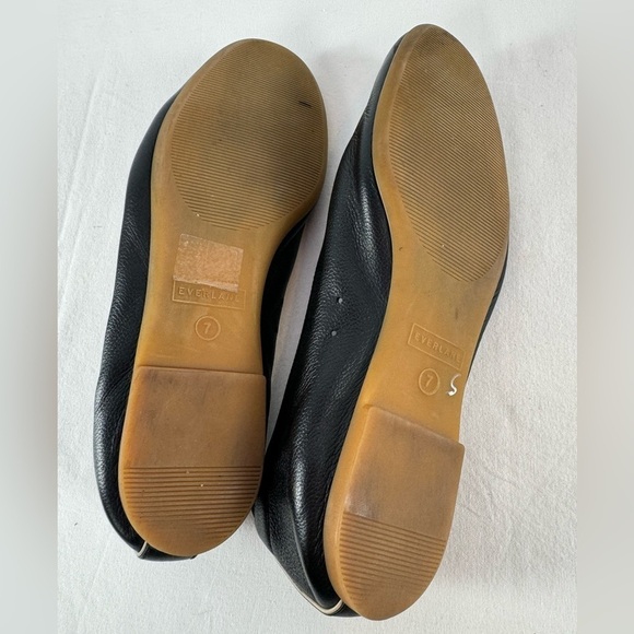Everlane The Day Glove Ballet Flats Leather Slip On Flat in Black Size 7 - Picture 7 of 8